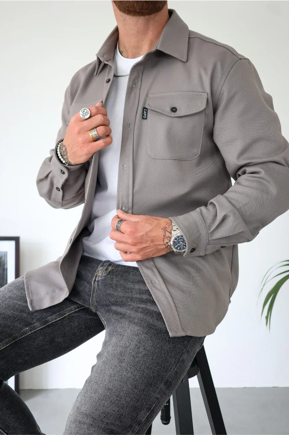 Franky | Elegant Herr Overshirt