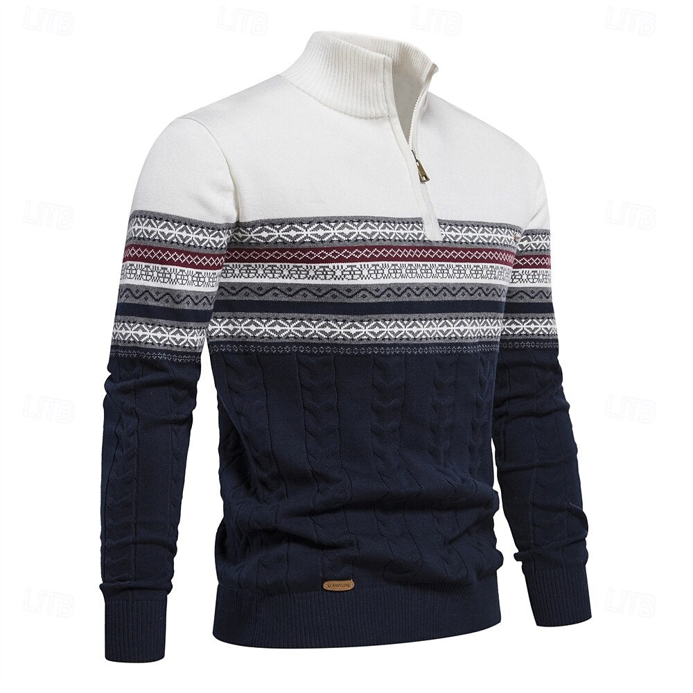 Half Zip Knit Sweater