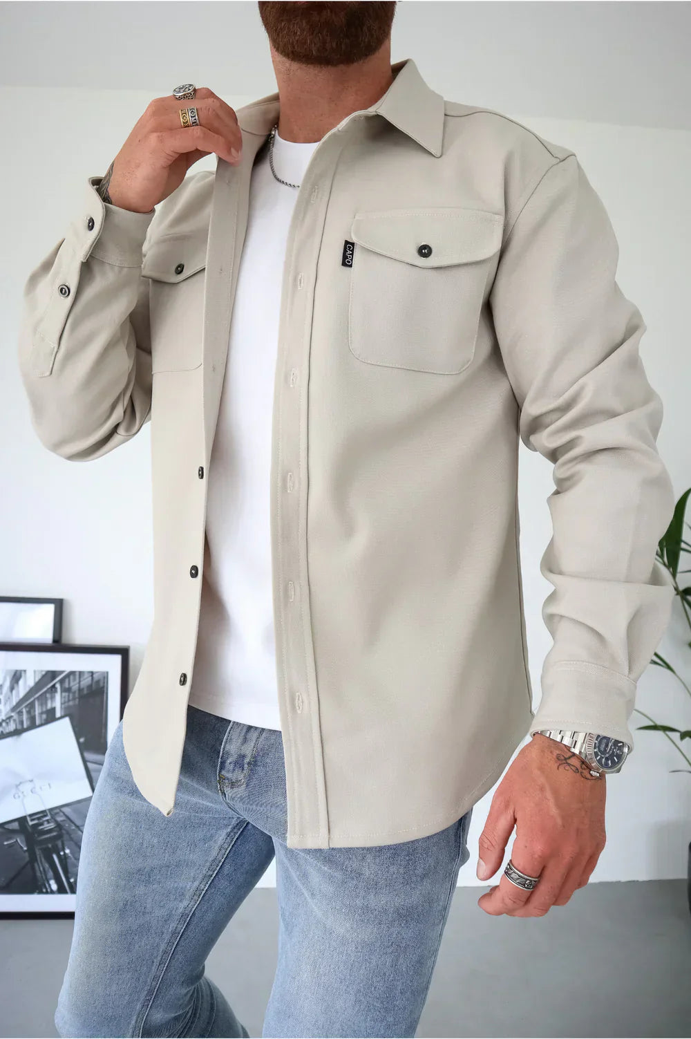 Franky | Elegant Herr Overshirt