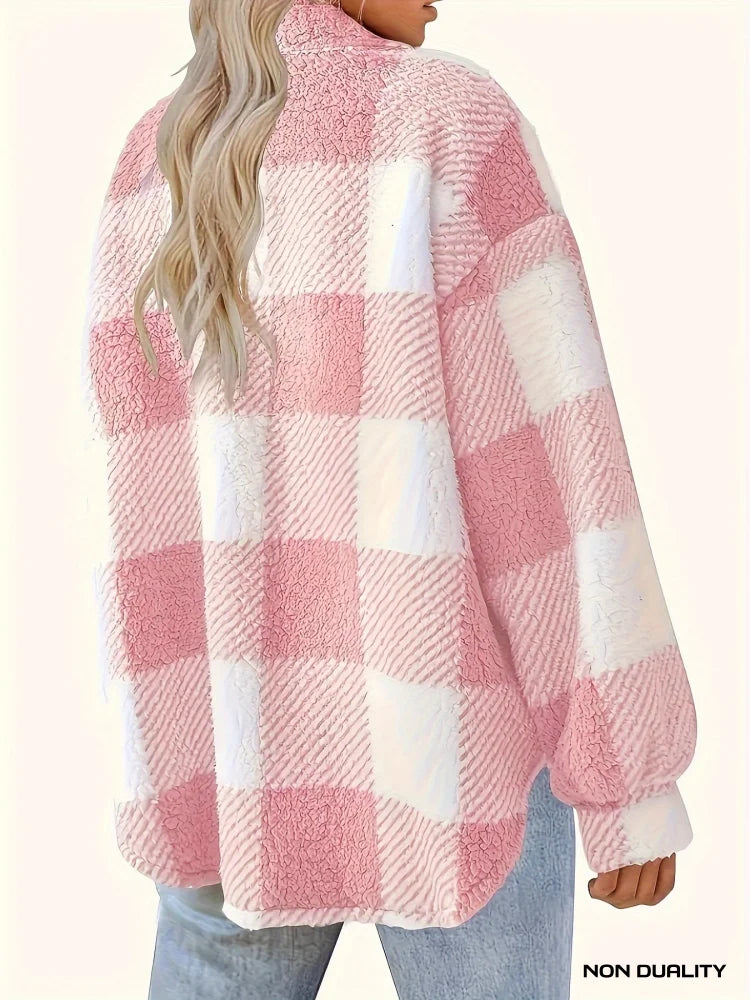 Non Duality | Plaid Luxe Sherpa Jacket