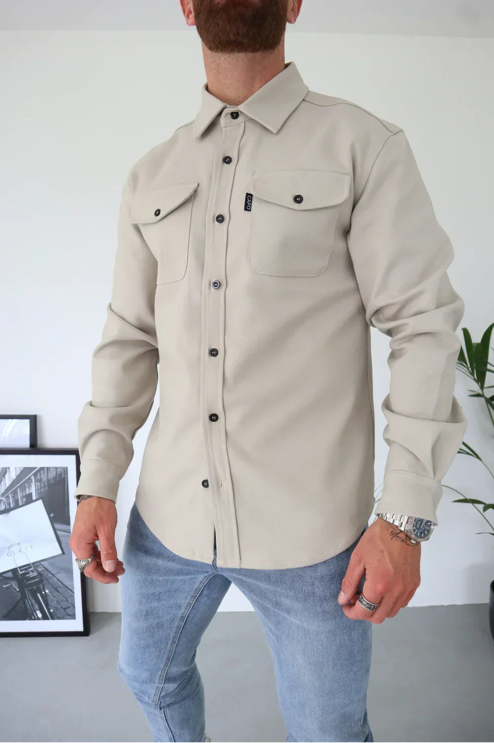 Franky | Elegant Herr Overshirt