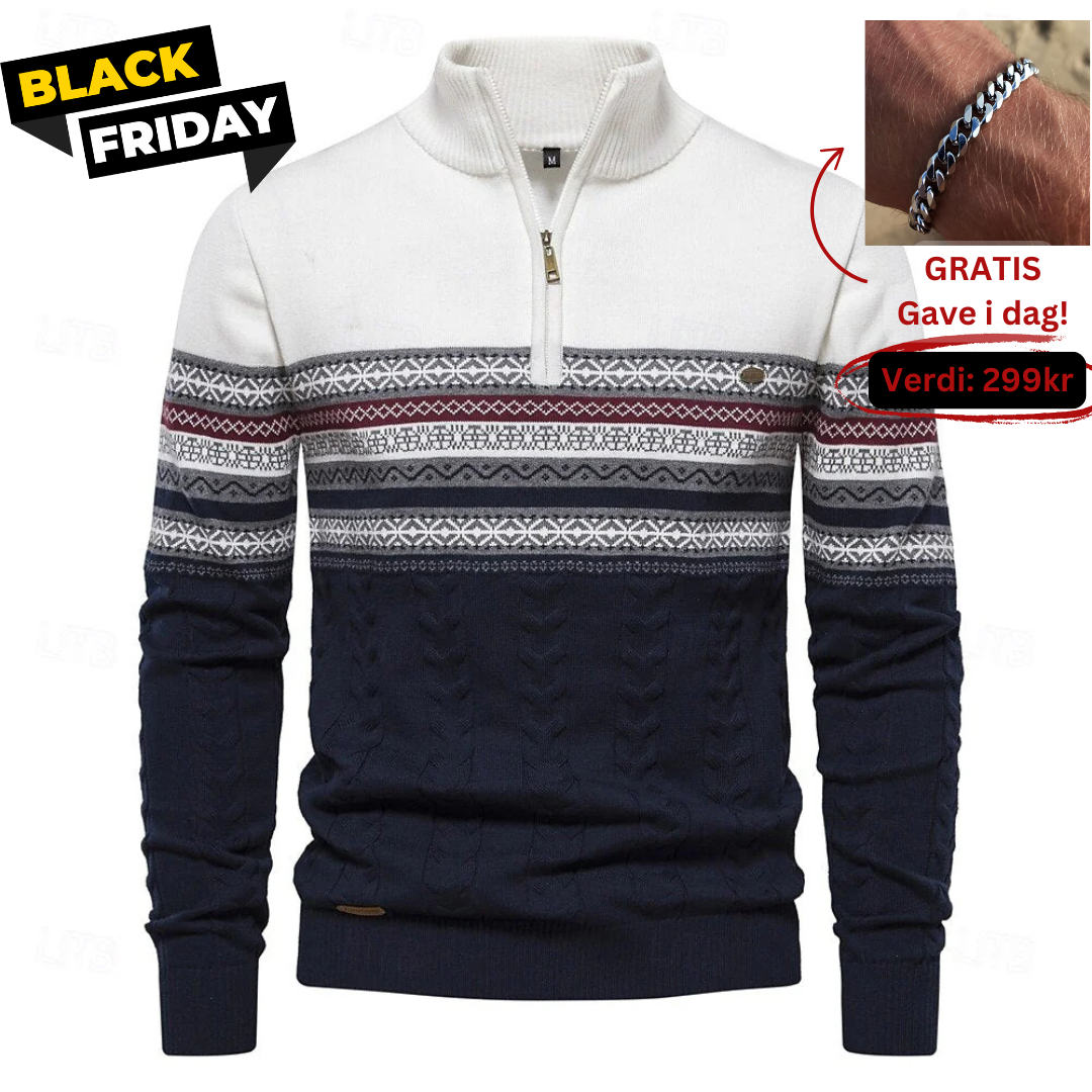 Half Zip Knit Sweater