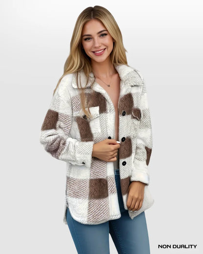 Non Duality | Plaid Luxe Sherpa Jacket